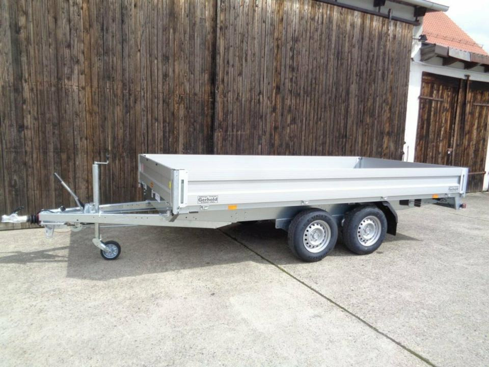 Böckmann HL-AL 4121/35 ECO PKW-Anhänger, 3,5 to.Hochlader, neu, - Trailer flatbed: gambar 1 Böckmann HL-AL 4121/35 ECO PKW-Anhänger, 3,5 to.Hochlader, neu, - Trailer flatbed: gambar 1