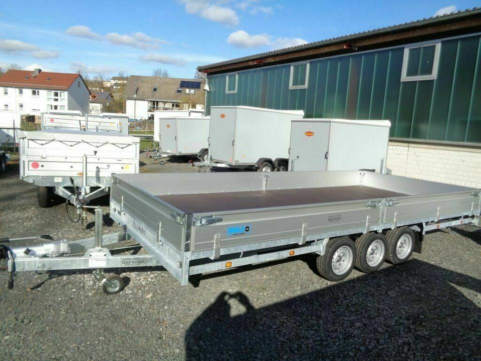 Böckmann Humbaur, Hulco - PKW Anhänger Tridem 3,5 to 5x2,2m - Trailer flatbed: gambar 3 Böckmann Humbaur, Hulco - PKW Anhänger Tridem 3,5 to 5x2,2m - Trailer flatbed: gambar 3