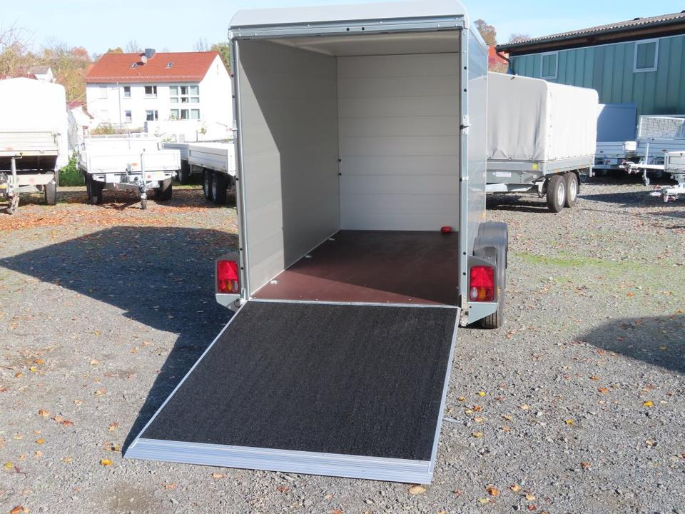 Trailer kotak tertutup Böckmann PKW Anhänger Alu Koffer KT-AL 3015/20 M F Rampe/Tür: gambar 8