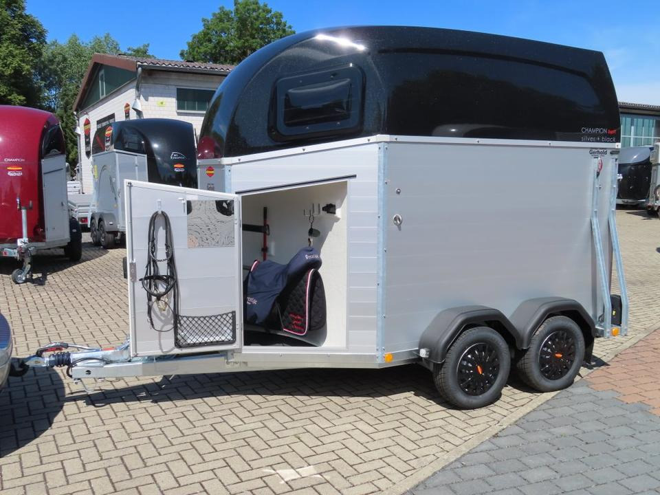 Trailer pengangkut kuda Böckmann Pferdeanhänger Champion Esprit Flügeltür Sattelkammer: gambar 6
