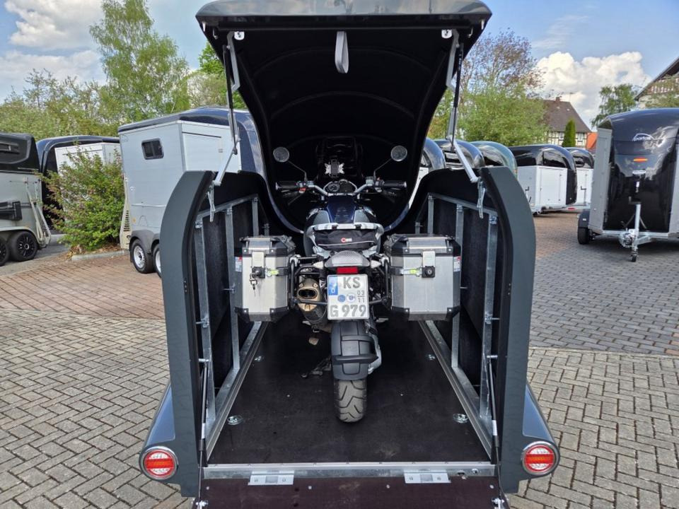 Trailer sepeda motor PKW Anhänger Motorrad Geschlossen Kofferanhänger 1000kg 100km/h: gambar 6