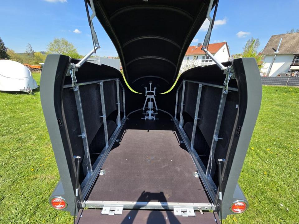 Trailer sepeda motor PKW Anhänger Motorrad Geschlossen Kofferanhänger 1000kg 100km/h: gambar 15