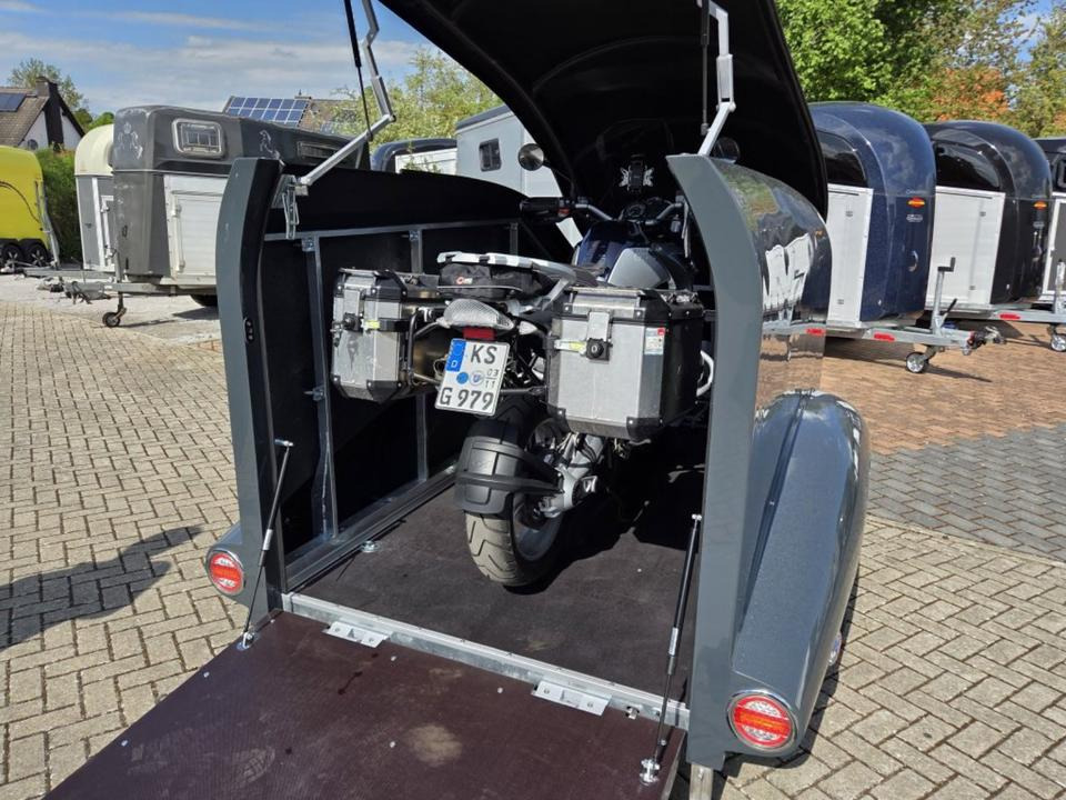 Trailer sepeda motor PKW Anhänger Motorrad Geschlossen Kofferanhänger 1000kg 100km/h: gambar 10