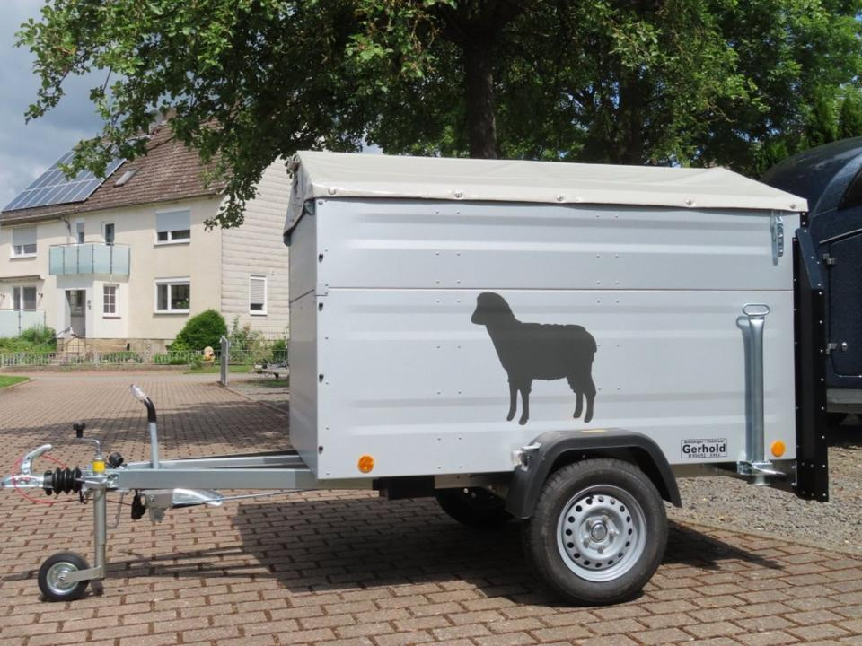 TPV Kleinviehanhänger 1,0t Flügeltür Viehanhänger Ziegen Schafe - Trailer pengangkut hewan: gambar 2 TPV Kleinviehanhänger 1,0t Flügeltür Viehanhänger Ziegen Schafe - Trailer pengangkut hewan: gambar 2