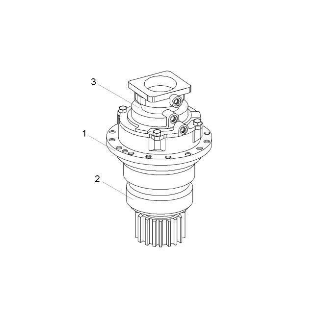Sennebogen ZF DR250 053017 and ZF DR350 250184 slewing gear - Motor ayun untuk Mesin pengisi: gambar 1 Sennebogen ZF DR250 053017 and ZF DR350 250184 slewing gear - Motor ayun untuk Mesin pengisi: gambar 1