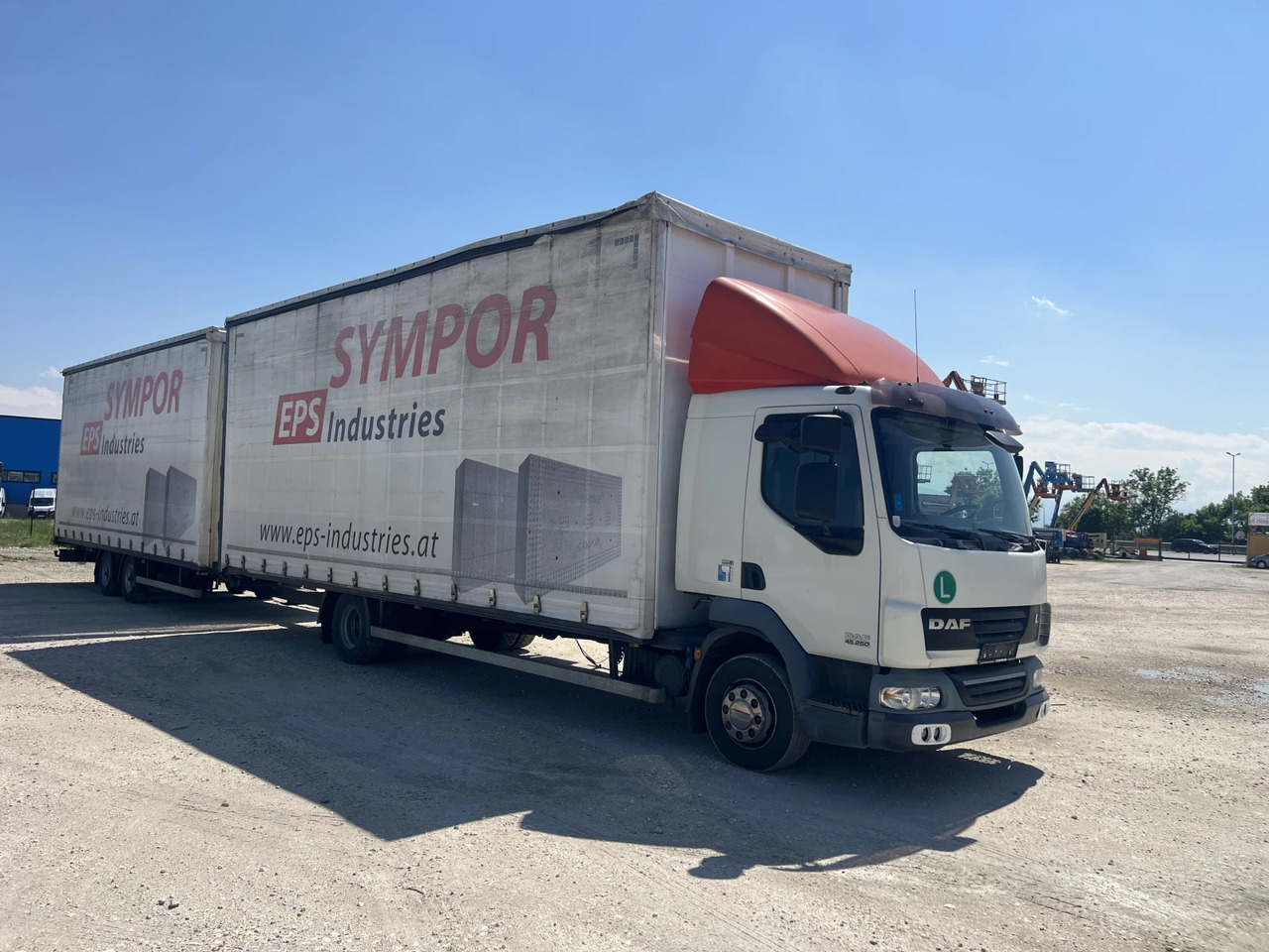 Daf Fa 7.85м., Euro5, Щора, Композиция, Mega, Внос - Truk dengan terpal samping: gambar 2 Daf Fa 7.85м., Euro5, Щора, Композиция, Mega, Внос - Truk dengan terpal samping: gambar 2