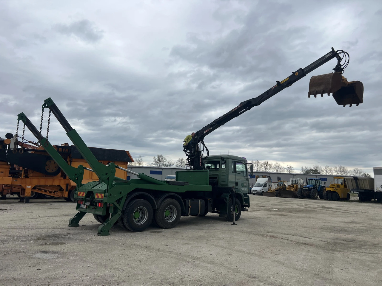 Man Tga 6х4, Кран-Z, Мултилифт - Truk skip loader, Truk derek: gambar 3 Man Tga 6х4, Кран-Z, Мултилифт - Truk skip loader, Truk derek: gambar 3