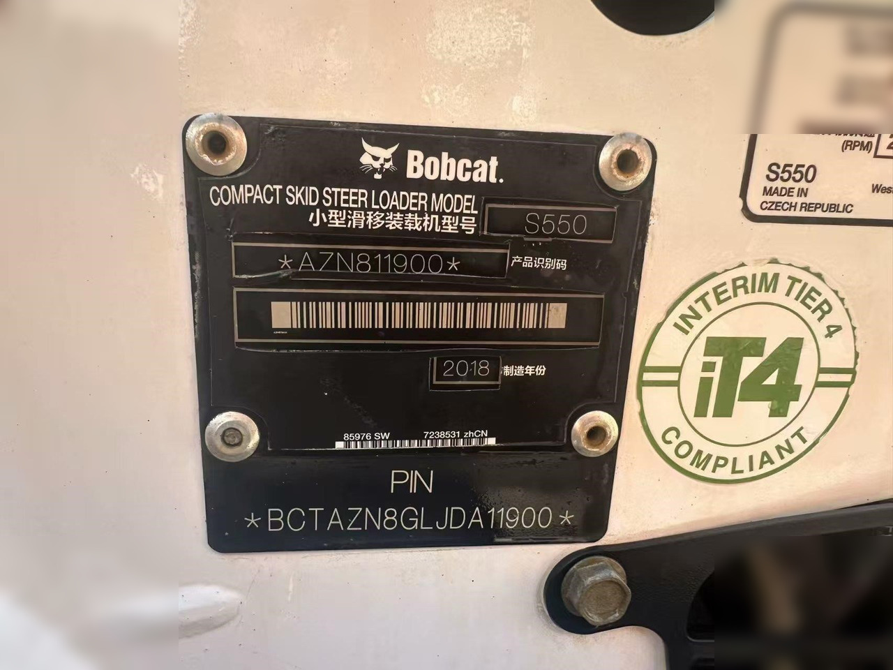 BOBCAT S550 - Skid steer: gambar 5 BOBCAT S550 - Skid steer: gambar 5