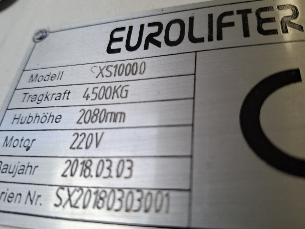 EUROLIFTER SXS 10000 - Peralatan bengkel: gambar 2 EUROLIFTER SXS 10000 - Peralatan bengkel: gambar 2