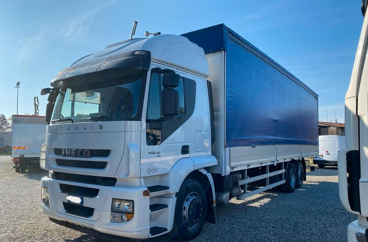 IVECO STRALIS 420 2008 CASSONE CENTINATO - Truk dengan terpal samping: gambar 2 IVECO STRALIS 420 2008 CASSONE CENTINATO - Truk dengan terpal samping: gambar 2