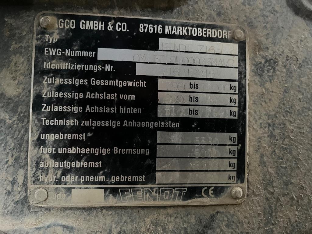 Fendt Favorit 716 Vario - Traktor: gambar 5 Fendt Favorit 716 Vario - Traktor: gambar 5