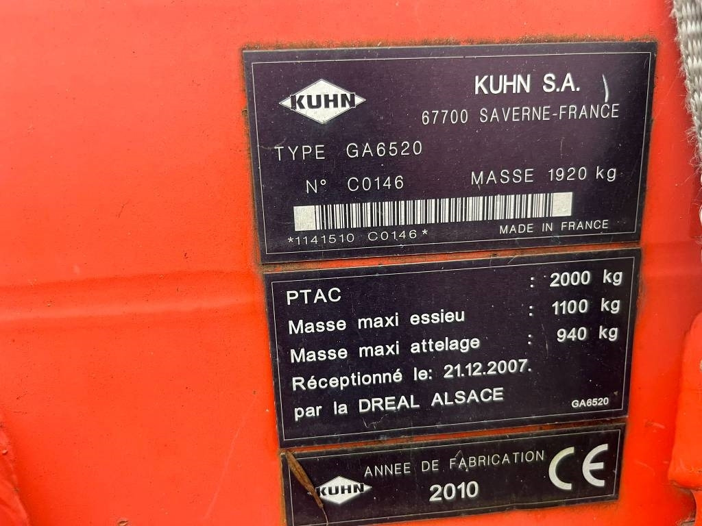 Kuhn 6520 - Tedder/ Menyapu: gambar 2 Kuhn 6520 - Tedder/ Menyapu: gambar 2