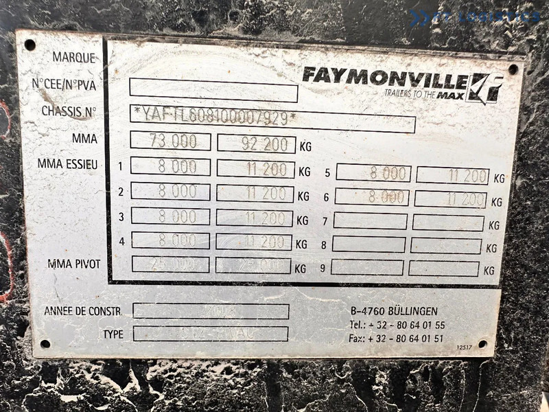 Faymonville FAYMONVILLE STZ-6WAU – 6 AXLES – 92.2T GVW – 73T PAYLOAD – HYDRAULIC RAMPS – EXCELLENT CONDITION! - Semi-trailer low bed: gambar 3 Faymonville FAYMONVILLE STZ-6WAU – 6 AXLES – 92.2T GVW – 73T PAYLOAD – HYDRAULIC RAMPS – EXCELLENT CONDITION! - Semi-trailer low bed: gambar 3