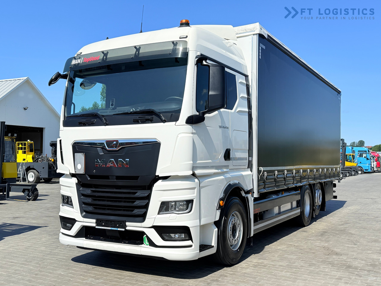 MAN TGX 26.470 / 19 Pallets / Steering Axle / 15 Ton Payload / Retarder / Excellent Condition - Truk dengan terpal samping: gambar 4 MAN TGX 26.470 / 19 Pallets / Steering Axle / 15 Ton Payload / Retarder / Excellent Condition - Truk dengan terpal samping: gambar 4
