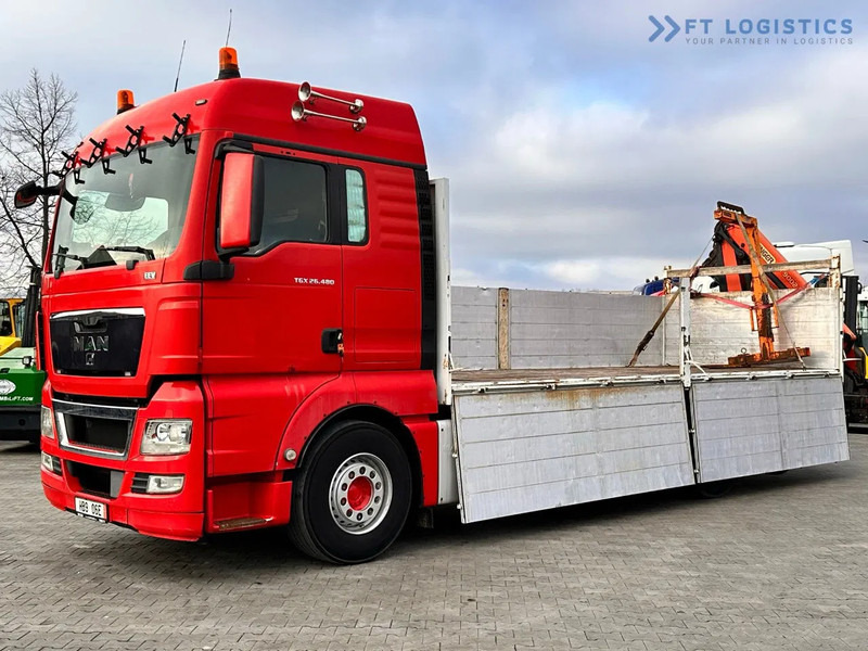 MAN TGX 26.480 Ciężarówka burtowa MAN TGX 26.480 6X2 / PALFINGER PK9002-EH B Crane / 80% Michelin - Truk derek: gambar 2 MAN TGX 26.480 Ciężarówka burtowa MAN TGX 26.480 6X2 / PALFINGER PK9002-EH B Crane / 80% Michelin - Truk derek: gambar 2