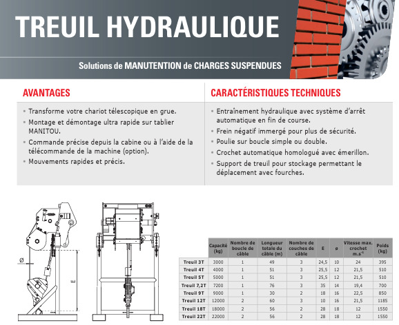 Telehandler MANITOU TREUIL / WINCH 3 TON MANITOU 921337: gambar 17 Telehandler MANITOU TREUIL / WINCH 3 TON MANITOU 921337: gambar 17