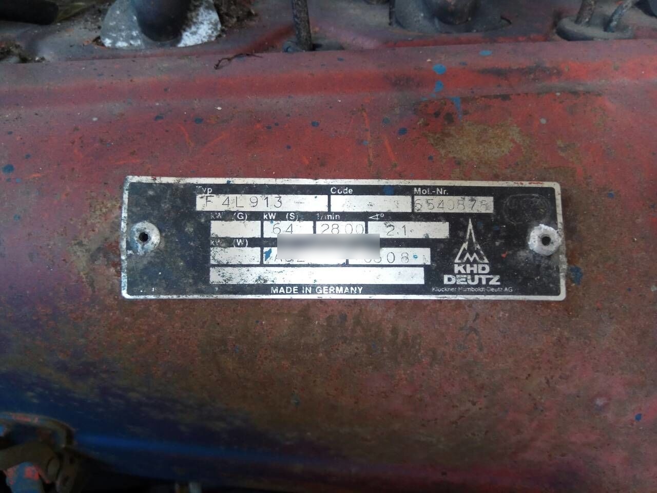 Deutz F4L913 - Mesin untuk Truk: gambar 5 Deutz F4L913 - Mesin untuk Truk: gambar 5