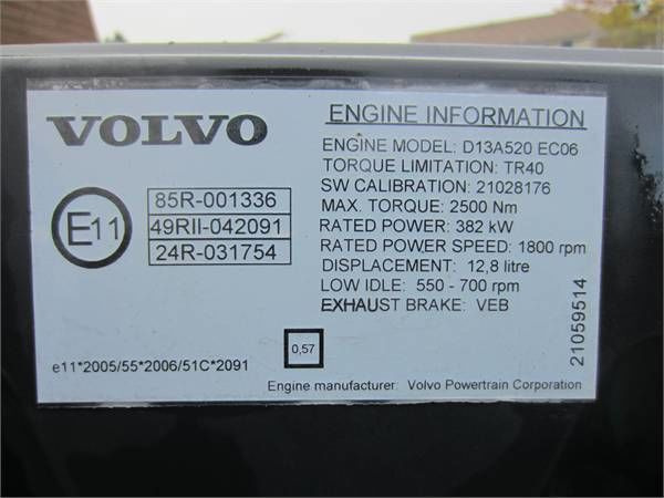 Volvo D13A 520 HP VEB E5   Volvo FH 13 - Mesin untuk Truk: gambar 3 Volvo D13A 520 HP VEB E5   Volvo FH 13 - Mesin untuk Truk: gambar 3