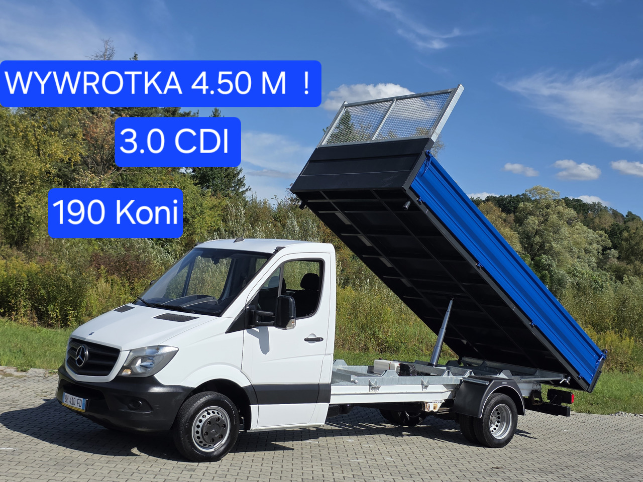 MERCEDES-BENZ Sprinter 419 CDI Wywrotka 4.50 M ! Kiper 3-Stronny ! Klima ! 3.0 CDI * 190 Km ! - Van jungkit: gambar 1 MERCEDES-BENZ Sprinter 419 CDI Wywrotka 4.50 M ! Kiper 3-Stronny ! Klima ! 3.0 CDI * 190 Km ! - Van jungkit: gambar 1