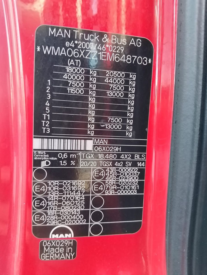 Tractor head MAN TGX 18 480: gambar 14 Tractor head MAN TGX 18 480: gambar 14