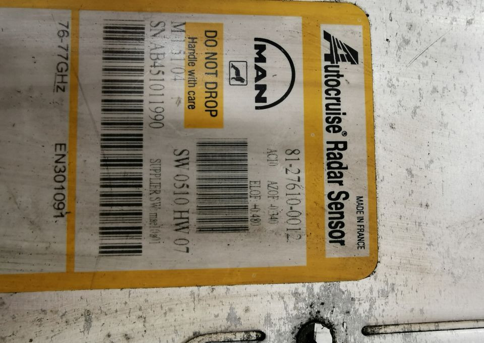 RADAR DYSTRONIK MAN 81.27610-0012 - Sensor untuk Truk: gambar 2 RADAR DYSTRONIK MAN 81.27610-0012 - Sensor untuk Truk: gambar 2