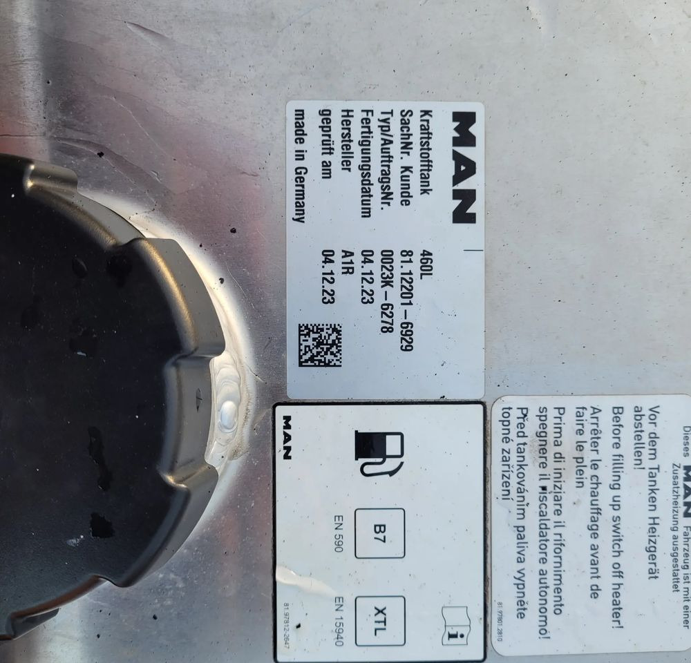 ZBIORNIK PALIWA MAN TGX TGS 460L 81.12201-6929 CHWALIM116 - Tangki bahan bakar untuk Truk: gambar 4 ZBIORNIK PALIWA MAN TGX TGS 460L 81.12201-6929 CHWALIM116 - Tangki bahan bakar untuk Truk: gambar 4