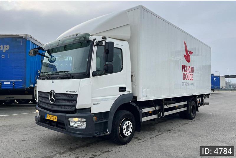 Mercedes-Benz Atego 1218 Day Cab, Euro 5, BDF / Automatic / standklima / DHOLLANDIA 2000KG - Pengangkut kontainer/ Container truck: gambar 1 Mercedes-Benz Atego 1218 Day Cab, Euro 5, BDF / Automatic / standklima / DHOLLANDIA 2000KG - Pengangkut kontainer/ Container truck: gambar 1