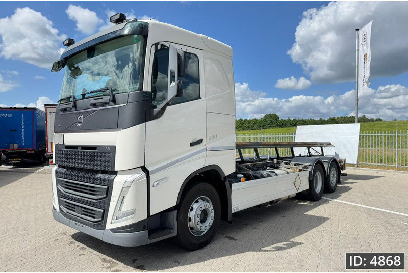 Volvo FH 500 Globetrotter, Euro 6, / 6x2 / Hydraulic body / frame 7.4 m / Tail lift - Pengangkut kontainer/ Container truck: gambar 1 Volvo FH 500 Globetrotter, Euro 6, / 6x2 / Hydraulic body / frame 7.4 m / Tail lift - Pengangkut kontainer/ Container truck: gambar 1