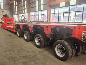 TITAN 4 Axle 100 Ton Lowboy Trailer for Sale in Zambia - Semi-trailer: gambar 1 TITAN 4 Axle 100 Ton Lowboy Trailer for Sale in Zambia - Semi-trailer: gambar 1