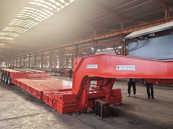 TITAN 4 Axle 100 Ton Lowboy Trailer for Sale in Zambia - Semi-trailer: gambar 2 TITAN 4 Axle 100 Ton Lowboy Trailer for Sale in Zambia - Semi-trailer: gambar 2