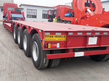 TITAN Folding Gooseneck Lowboy Trailers for Sale in Senegal - Semi-trailer: gambar 1 TITAN Folding Gooseneck Lowboy Trailers for Sale in Senegal - Semi-trailer: gambar 1