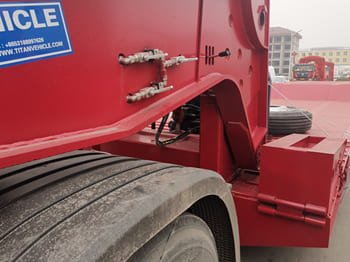 TITAN Folding Gooseneck Lowboy Trailers for Sale in Senegal - Semi-trailer: gambar 4 TITAN Folding Gooseneck Lowboy Trailers for Sale in Senegal - Semi-trailer: gambar 4