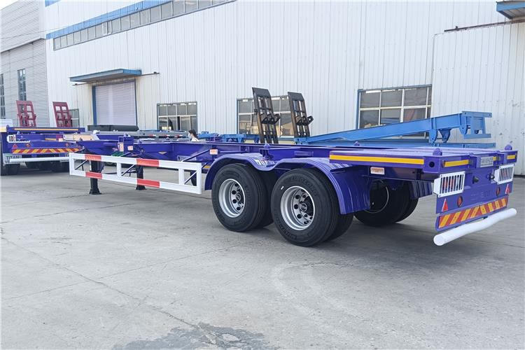 TITABN 2 Axle Gooseneck Container Trailer for Sale In Kenya - Semi-trailer sasis: gambar 1 TITABN 2 Axle Gooseneck Container Trailer for Sale In Kenya - Semi-trailer sasis: gambar 1