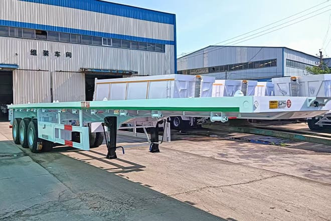 TITAN 3 Axle 40 Ft Flatbed Trailer for Sale in Mauritania - Semi-trailer flatbed: gambar 4 TITAN 3 Axle 40 Ft Flatbed Trailer for Sale in Mauritania - Semi-trailer flatbed: gambar 4