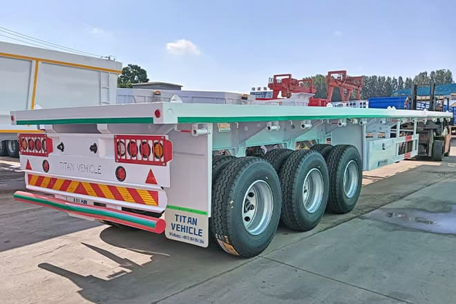 TITAN 3 Axle 40 Ft Flatbed Trailer for Sale in Mauritania - Semi-trailer flatbed: gambar 2 TITAN 3 Axle 40 Ft Flatbed Trailer for Sale in Mauritania - Semi-trailer flatbed: gambar 2