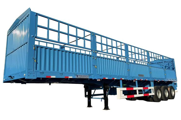 TITAN 3 Axle 60 Ton Cargo Semi Trailer for Sale In Sudan - Semi-trailer pengangkut hewan: gambar 5 TITAN 3 Axle 60 Ton Cargo Semi Trailer for Sale In Sudan - Semi-trailer pengangkut hewan: gambar 5