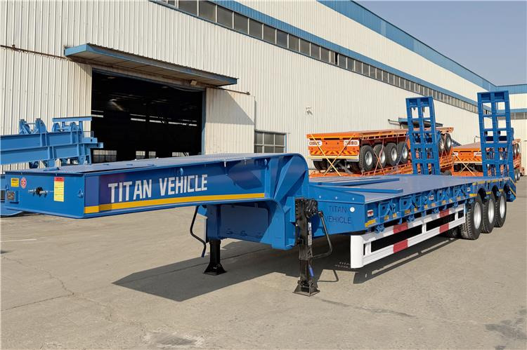 TITAN 3 Axle 80 Ton Low Bed Trailer Price for Sale In Nigeria - Semi-trailer low bed: gambar 1 TITAN 3 Axle 80 Ton Low Bed Trailer Price for Sale In Nigeria - Semi-trailer low bed: gambar 1