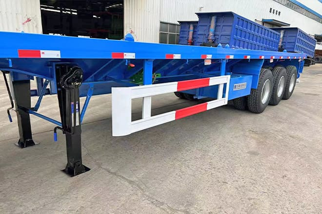 TITAN 3 Axle Flatbed Semi Trailer Manufacturers for Sale in Ghana - Semi-trailer flatbed: gambar 2 TITAN 3 Axle Flatbed Semi Trailer Manufacturers for Sale in Ghana - Semi-trailer flatbed: gambar 2