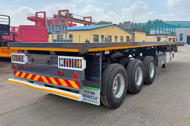 TITAN 3 Axle Flatbed Semi Trailer for Sale in Ghana - Semi-trailer flatbed: gambar 2 TITAN 3 Axle Flatbed Semi Trailer for Sale in Ghana - Semi-trailer flatbed: gambar 2