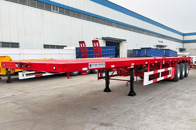 TITAN 3 Axle Flatbed Trailer for Sale in Senegal - Semi-trailer flatbed: gambar 4 TITAN 3 Axle Flatbed Trailer for Sale in Senegal - Semi-trailer flatbed: gambar 4