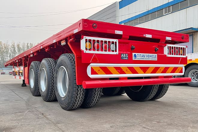 TITAN 3 Axle Flatbed Trailer for Sale in Senegal - Semi-trailer flatbed: gambar 1 TITAN 3 Axle Flatbed Trailer for Sale in Senegal - Semi-trailer flatbed: gambar 1