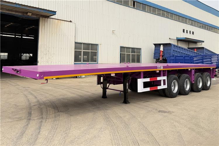 TITAN 4 Axle 40ft Flatbed Semi Trailer for Sale In Guam - Semi-trailer flatbed: gambar 1 TITAN 4 Axle 40ft Flatbed Semi Trailer for Sale In Guam - Semi-trailer flatbed: gambar 1