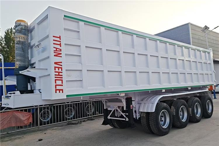 TITAN 4 Axle 80 Ton Dump Semi Trailer for Sale In Cameroon - Semi-trailer jungkit: gambar 1 TITAN 4 Axle 80 Ton Dump Semi Trailer for Sale In Cameroon - Semi-trailer jungkit: gambar 1