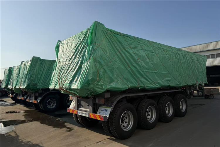 TITAN 4 Axle 80 Ton Dump Trailer for Sale In Cameroon - Semi-trailer jungkit: gambar 5 TITAN 4 Axle 80 Ton Dump Trailer for Sale In Cameroon - Semi-trailer jungkit: gambar 5