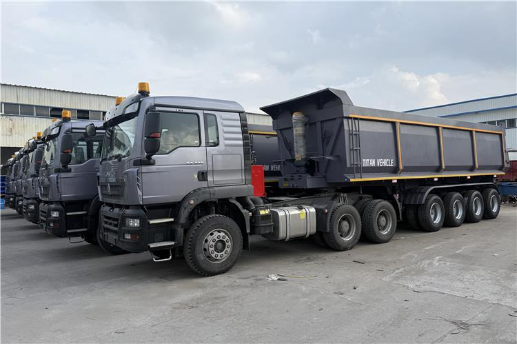 TITAN 4 Axle 80 Ton Dump Trailer for Sale In Cameroon - Semi-trailer jungkit: gambar 4 TITAN 4 Axle 80 Ton Dump Trailer for Sale In Cameroon - Semi-trailer jungkit: gambar 4