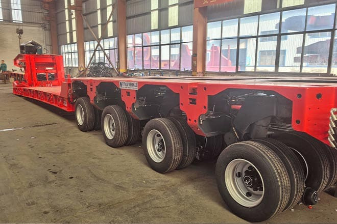 TITAN 4 Axle Extendable Lowboy Trailer for Sale in Nigeria - Semi-trailer low bed: gambar 2 TITAN 4 Axle Extendable Lowboy Trailer for Sale in Nigeria - Semi-trailer low bed: gambar 2