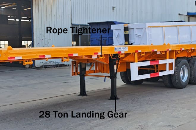 TITAN 4 Axle Heavy Duty Flatbed Trailer for Sale in Mali - Semi-trailer flatbed: gambar 3 TITAN 4 Axle Heavy Duty Flatbed Trailer for Sale in Mali - Semi-trailer flatbed: gambar 3