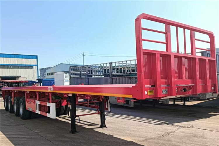 TITAN 4 Axle Shipping Container Flatbed Trailer For Sale In Lagos - Semi-trailer pengangkut mobil: gambar 2 TITAN 4 Axle Shipping Container Flatbed Trailer For Sale In Lagos - Semi-trailer pengangkut mobil: gambar 2