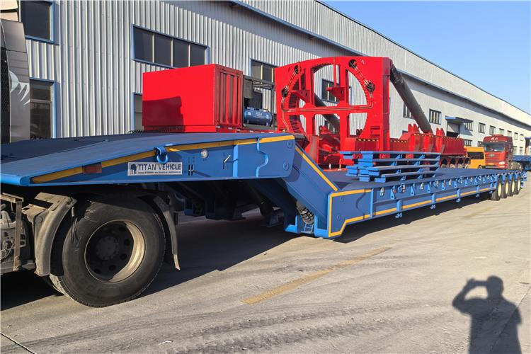 TITAN 4 Line 8 Axle Folding Gooseneck Trailer for Sale In Sudan - Semi-trailer low bed: gambar 1 TITAN 4 Line 8 Axle Folding Gooseneck Trailer for Sale In Sudan - Semi-trailer low bed: gambar 1