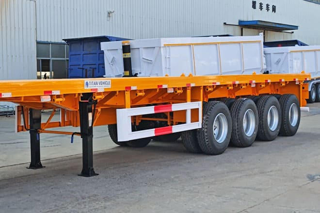 TITAN 40 Foot Flatbed Semi Trailer for Sale in Saudi Arabia - Semi-trailer flatbed: gambar 2 TITAN 40 Foot Flatbed Semi Trailer for Sale in Saudi Arabia - Semi-trailer flatbed: gambar 2